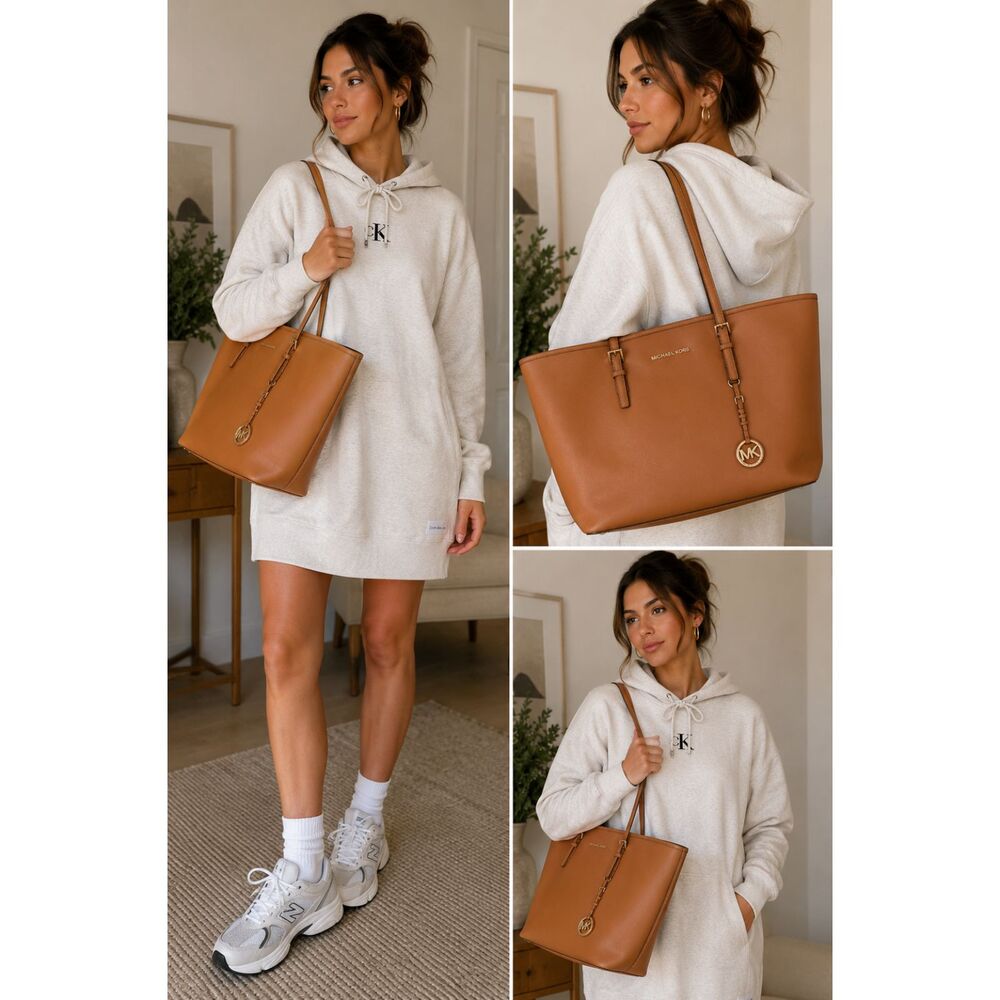 MICHAEL‎ KORS Quinn Shoulder Tote Bag Camel